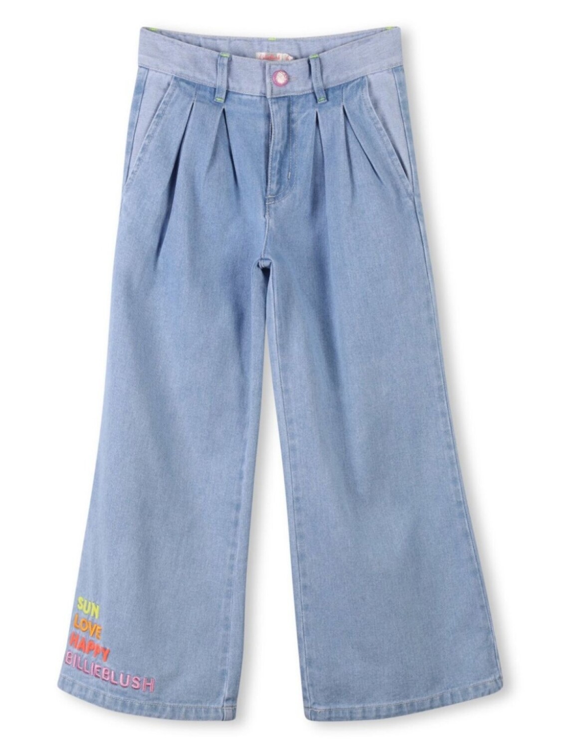 Billieblush широкие джинсы с вышивкой, синий
Billieblush широкие джинсы с вышивкой, синий