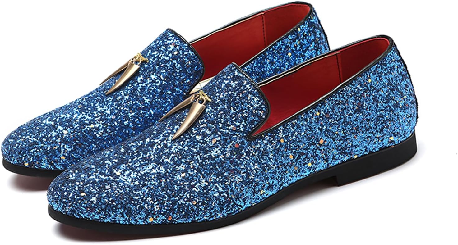 Мужские остроносые металлические лоферы KCTRFSJ без шнурков, праздничные повседневные блестящие стильные туфли на свадьбу, выпускной или деловые мероприятия, синий
Мужские остроносые металлические лоферы KCTRFSJ без шнурков, праздничные повседневные блестящие стильные туфли на свадьбу, выпускной или деловые мероприятия, синий
