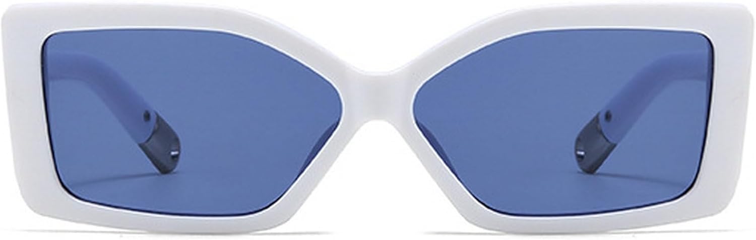 Ретро прямоугольные солнцезащитные очки для женщин, модные квадратные солнцезащитные очки в стиле 90-х, винтажные, зеленые, с защитой от УФ-излучения UV400 mincl, White Blue
Ретро прямоугольные солнцезащитные очки для женщин, модные квадратные солнцезащитные очки в стиле 90-х, винтажные, зеленые, с защитой от УФ-излучения UV400 mincl, White Blue