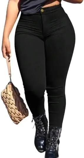 Женские модные скинни джинсы с эластичным низом - Black, Dark Wash
Женские модные скинни джинсы с эластичным низом - Black, Dark Wash