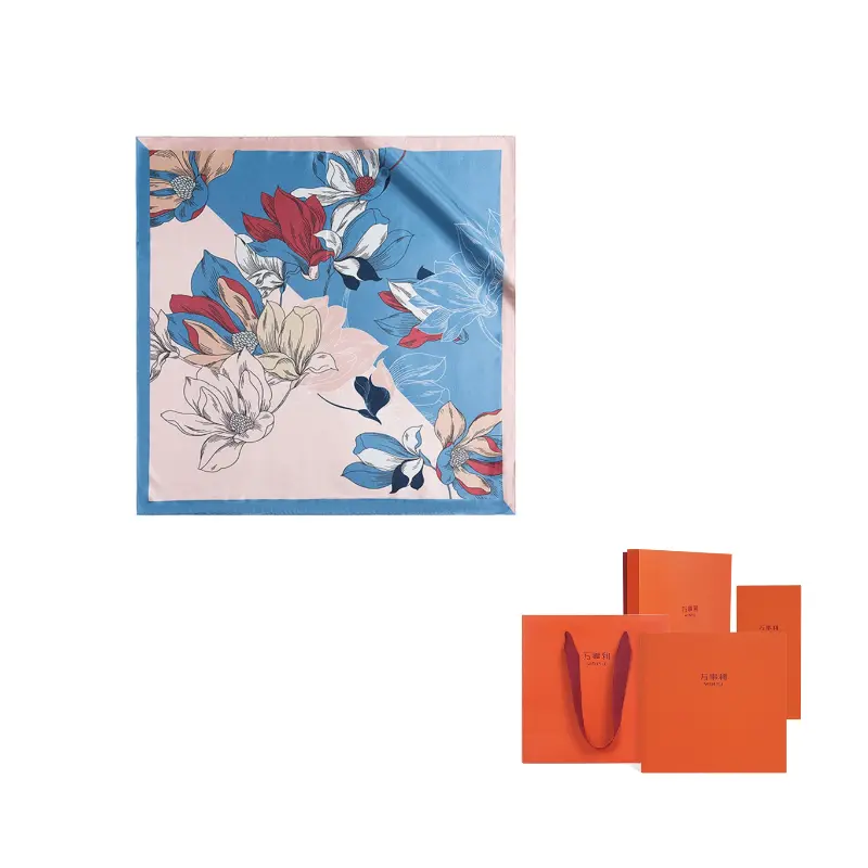 WENSLI Шёлковый шарф, Blue Pink
WENSLI Шёлковый шарф, Blue Pink