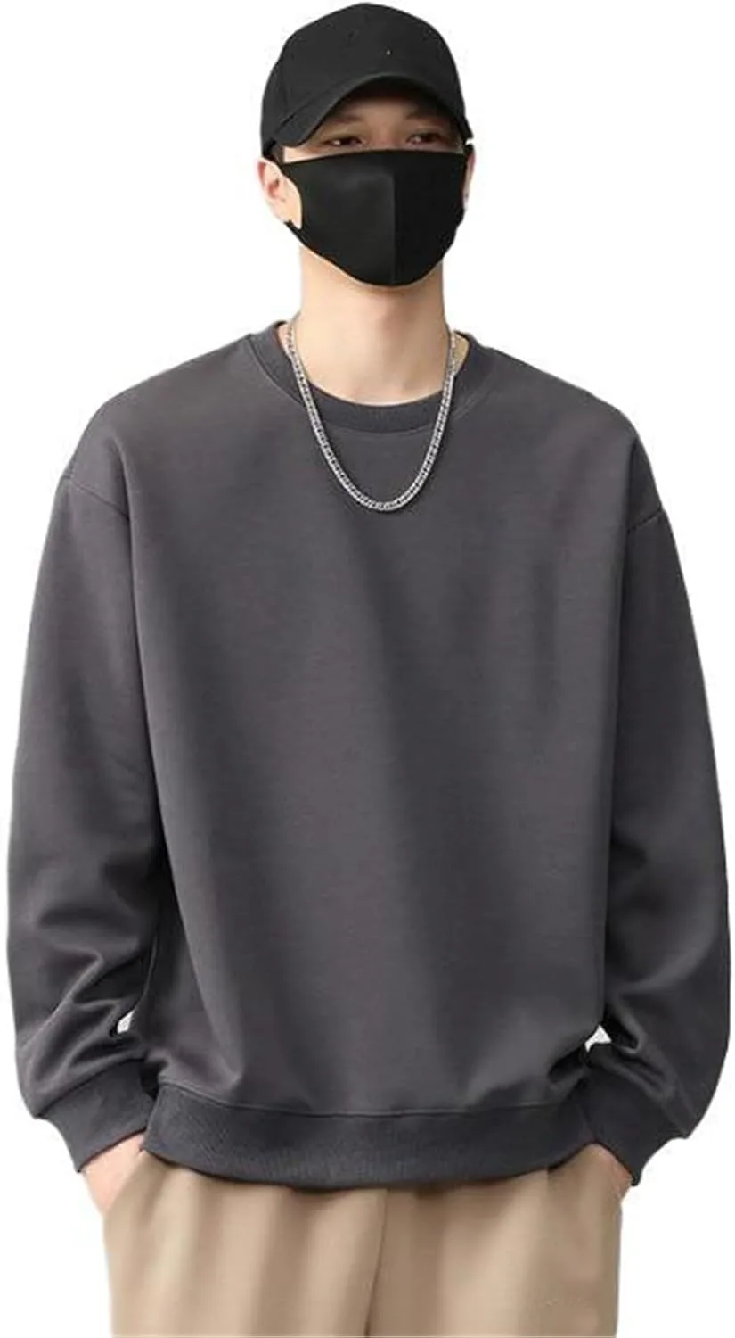 Мужской свитшот с круглым вырезом, свободный, длинный рукав AIMAIBMLD
Мужской свитшот с круглым вырезом, свободный, длинный рукав AIMAIBMLD