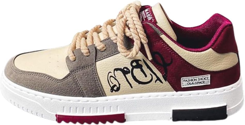 Мужские кроссовки на шнуровке, удобные, для скейтбординга и повседневной носки, в стиле колор-блок, низкие, дышащие теннисные туфли Lexamen, красный
Мужские кроссовки на шнуровке, удобные, для скейтбординга и повседневной носки, в стиле колор-блок, низкие, дышащие теннисные туфли Lexamen, красный