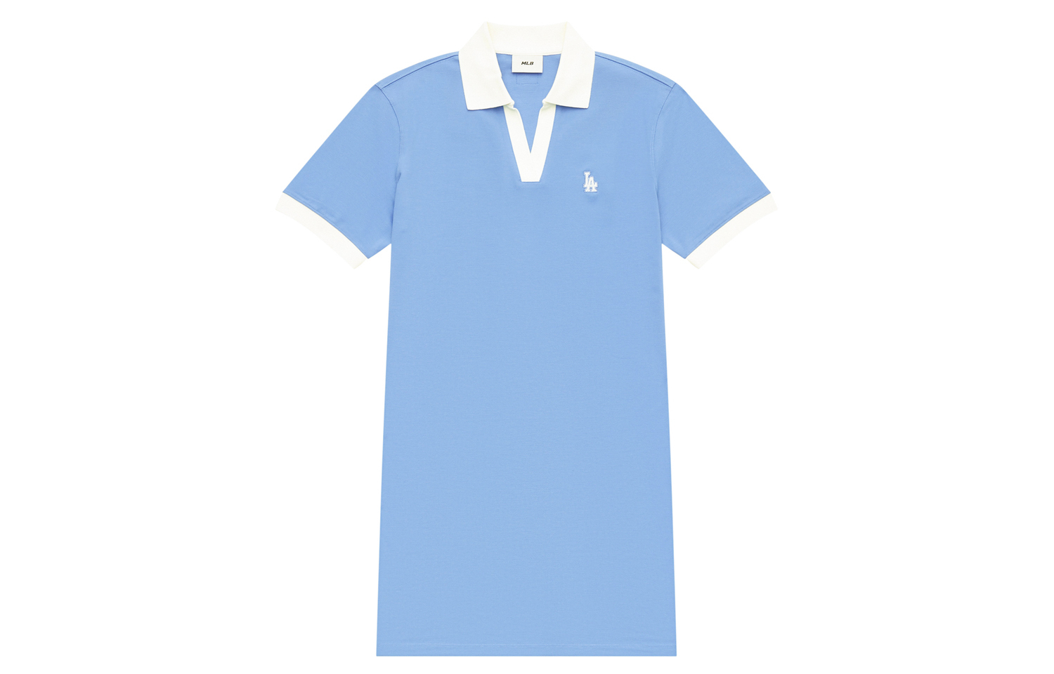 Футболка с коротким рукавом и логотипом MLB женская синяя 
Футболка с коротким рукавом и логотипом MLB женская синяя