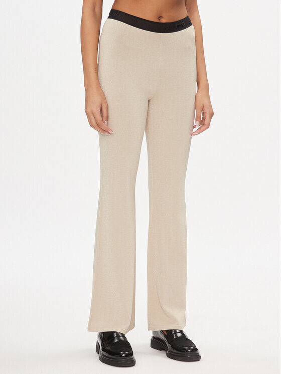 Тканевые брюки кроя bootcut Liu Jo, бежевый
Тканевые брюки кроя bootcut Liu Jo, бежевый