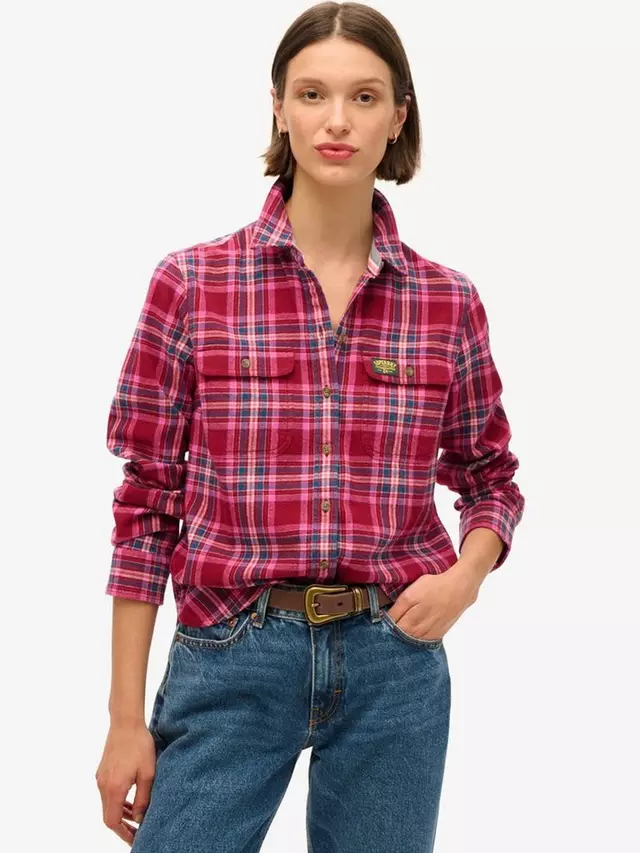 Рубашка Superdry Lumberjack Check Flannel Organic Cotton, цвет berry/red/multi
Рубашка Superdry Lumberjack Check Flannel Organic Cotton, цвет berry/red/multi