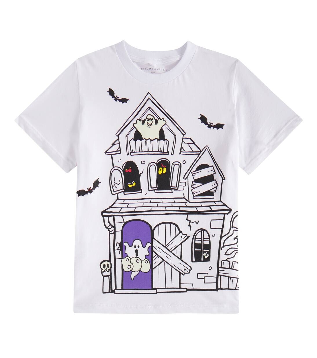 Футболка из хлопкового джерси с принтом Stella Mccartney Kids, белый
Футболка из хлопкового джерси с принтом Stella Mccartney Kids, белый