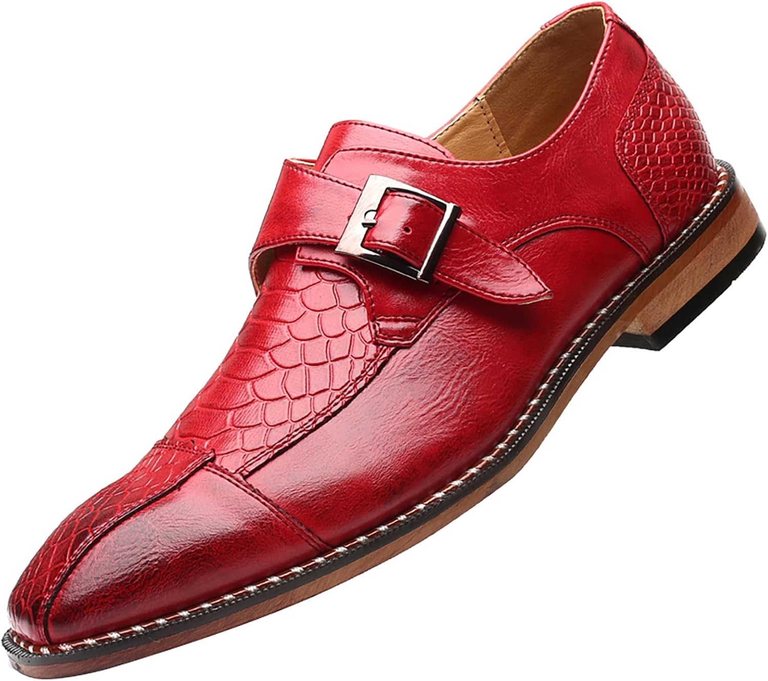 Мужские туфли-оксфорды с заостренным носком и монковой пряжкой, винтажные повседневные слипоны, ручная строчка, каблук из стопки, широкие дерби для работы в офисе и деловой моды Gomehui, красный
Мужские туфли-оксфорды с заостренным носком и монковой пряжкой, винтажные повседневные слипоны, ручная строчка, каблук из стопки, широкие дерби для работы в офисе и деловой моды Gomehui, красный