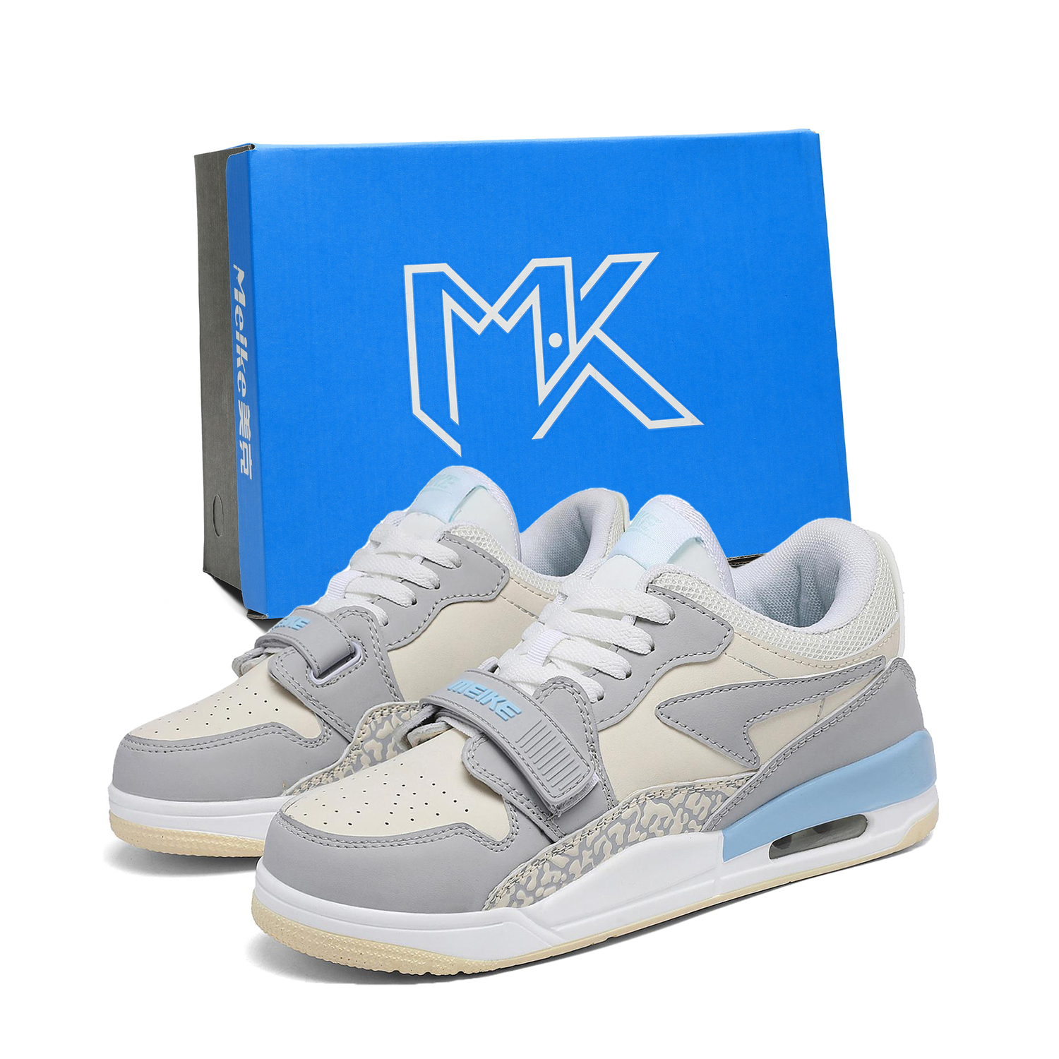 MEIKE Амортизирующие устойчивые к истиранию легкие дышащие нескользящие низкие скейтбордские кроссовки унисекс бежево-голубые (в коробке), цвет Beige Blue (Box)
MEIKE Амортизирующие устойчивые к истиранию легкие дышащие нескользящие низкие скейтбордские кроссовки унисекс бежево-голубые (в коробке), цвет Beige Blue (Box)