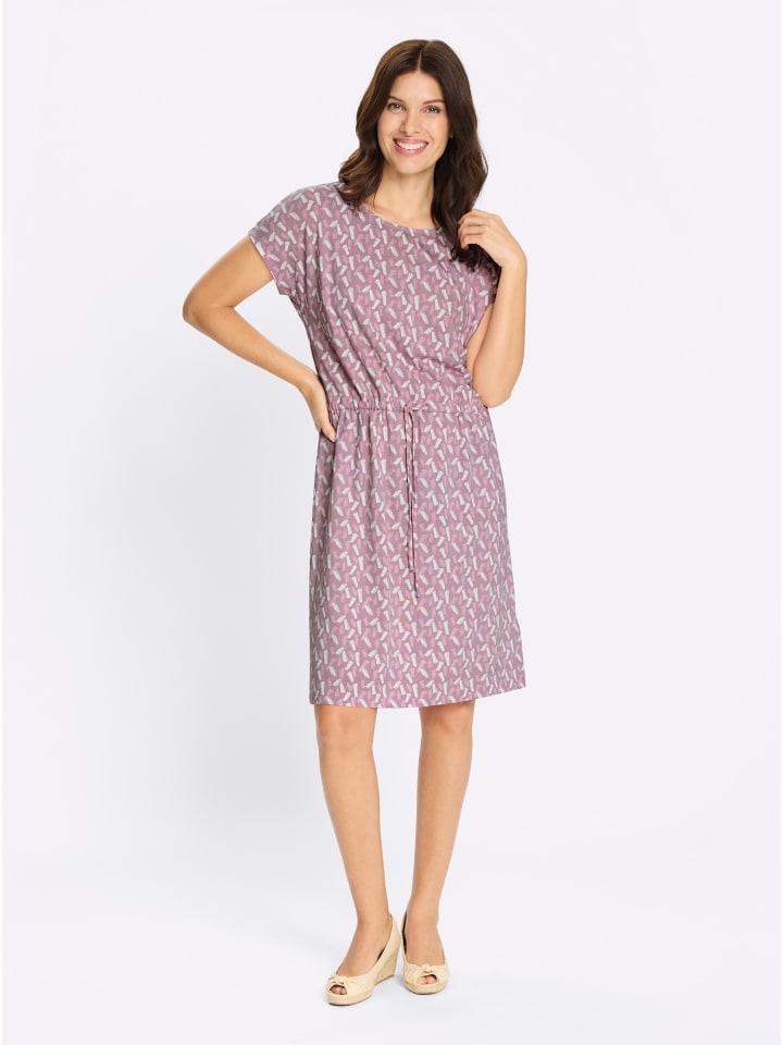 Платье из джерси с принтом лилово-экрю Sieh an!
Платье из джерси с принтом лилово-экрю Sieh an!