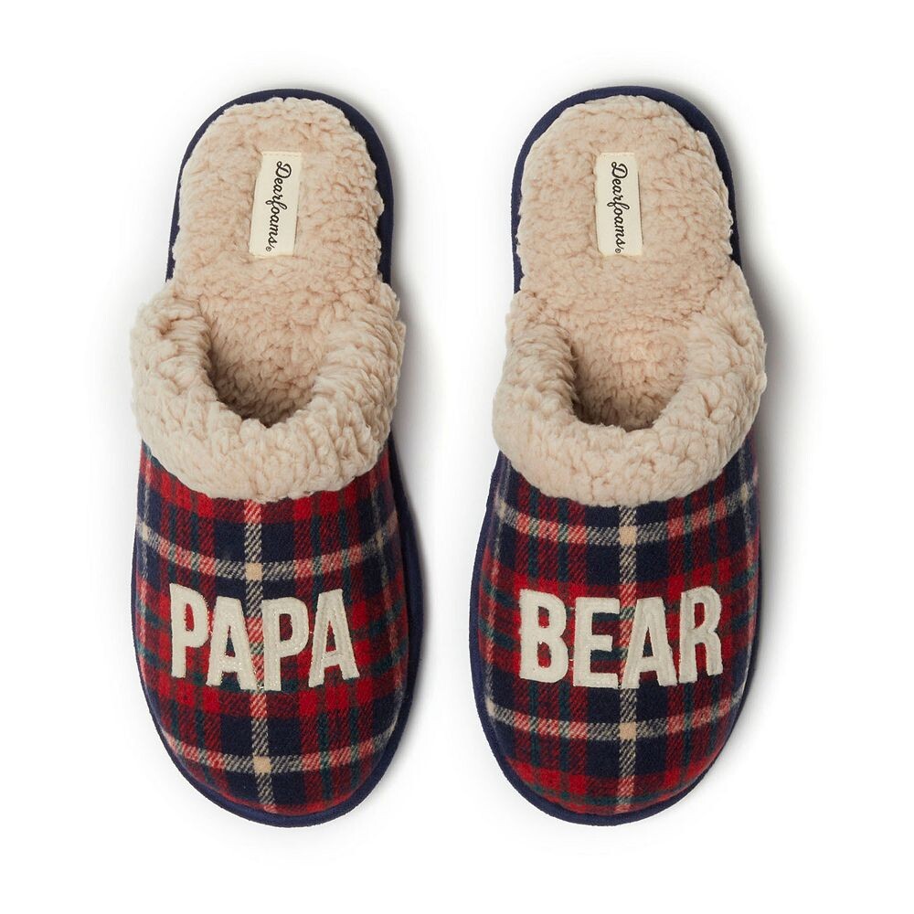 Мужские тапочки в клетку Dearfoams Papa Bear, цвет Peacoat
Мужские тапочки в клетку Dearfoams Papa Bear, цвет Peacoat