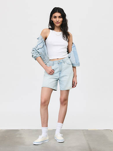 Легкие женские шорты из мешковатого льна и денима с высокой талией Levi's, цвет Luxury Trip Short - Light Wash
Легкие женские шорты из мешковатого льна и денима с высокой талией Levi's, цвет Luxury Trip Short - Light Wash