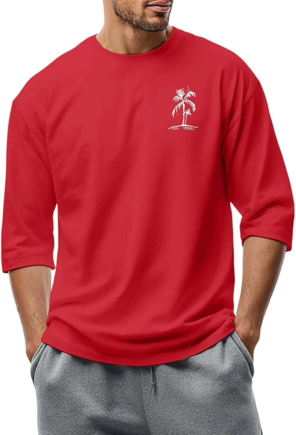 Футболка для мужчин с принтом, классический воротник, рукав 3/4 FQZWONG
Футболка для мужчин с принтом, классический воротник, рукав 3/4 FQZWONG