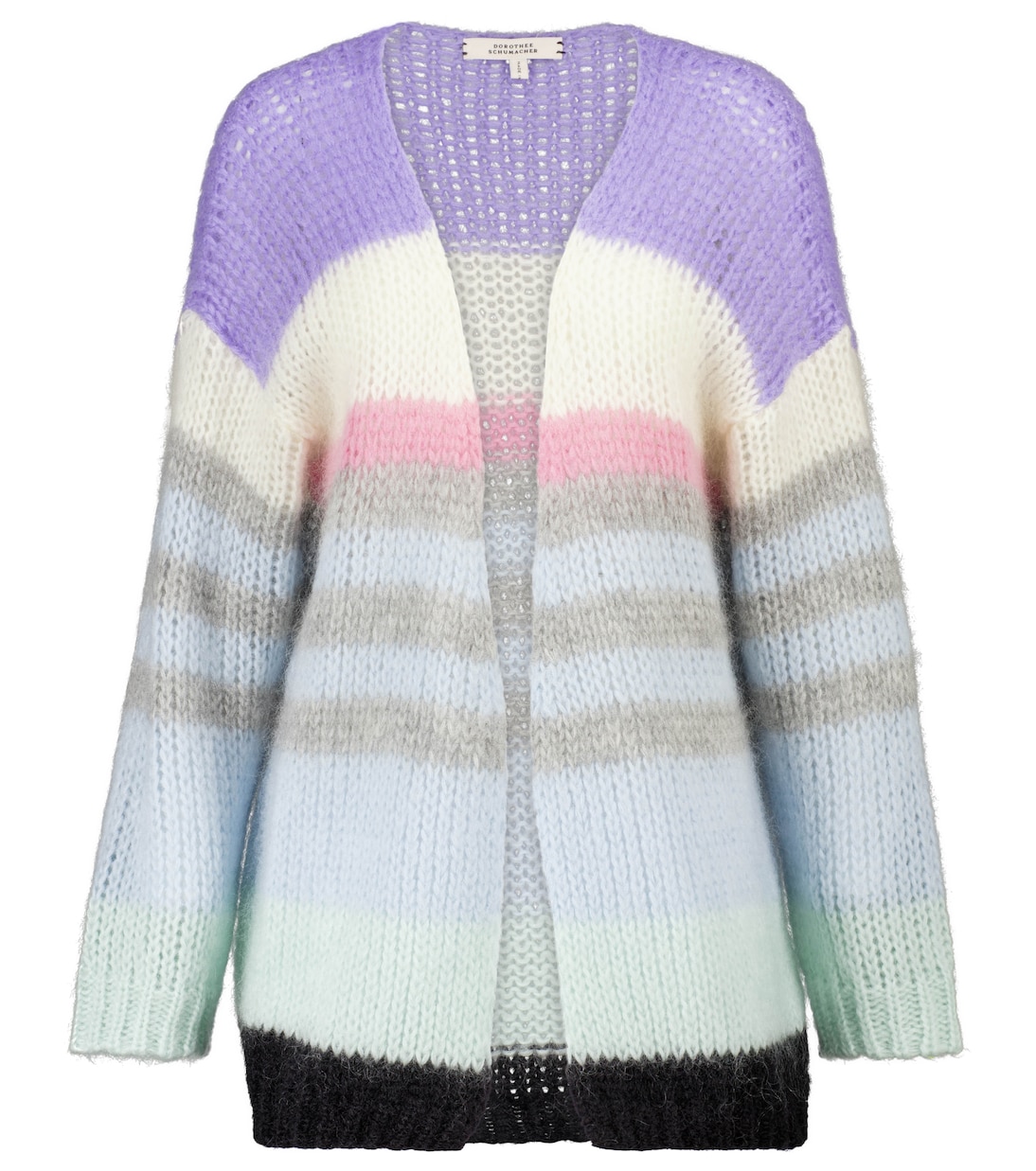 Полосатый кардиган Airy Attitude из смесового мохера Dorothee Schumacher, Colouful Stripes
Полосатый кардиган Airy Attitude из смесового мохера Dorothee Schumacher, Colouful Stripes