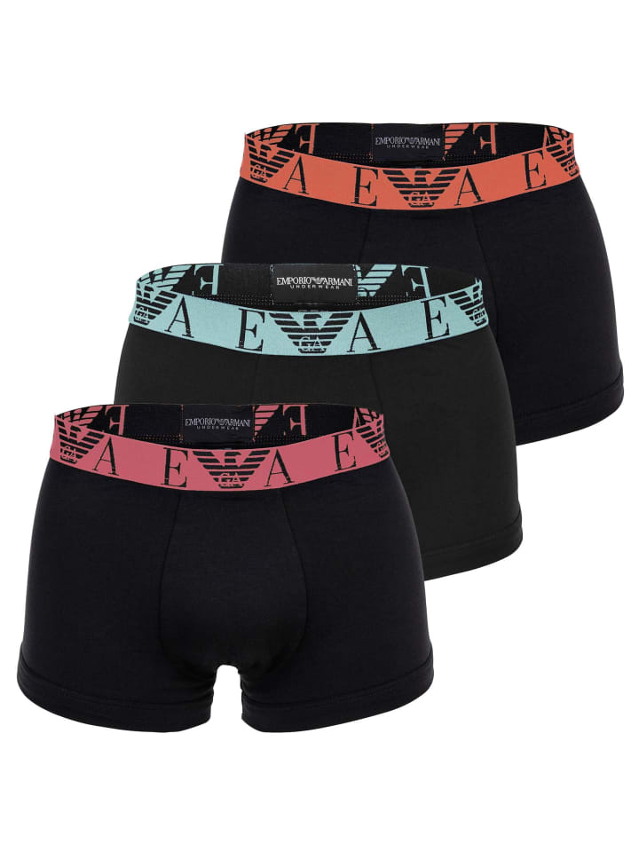 Emporio Armani Комплект из 3 боксерских трусов черного цвета
Emporio Armani Комплект из 3 боксерских трусов черного цвета