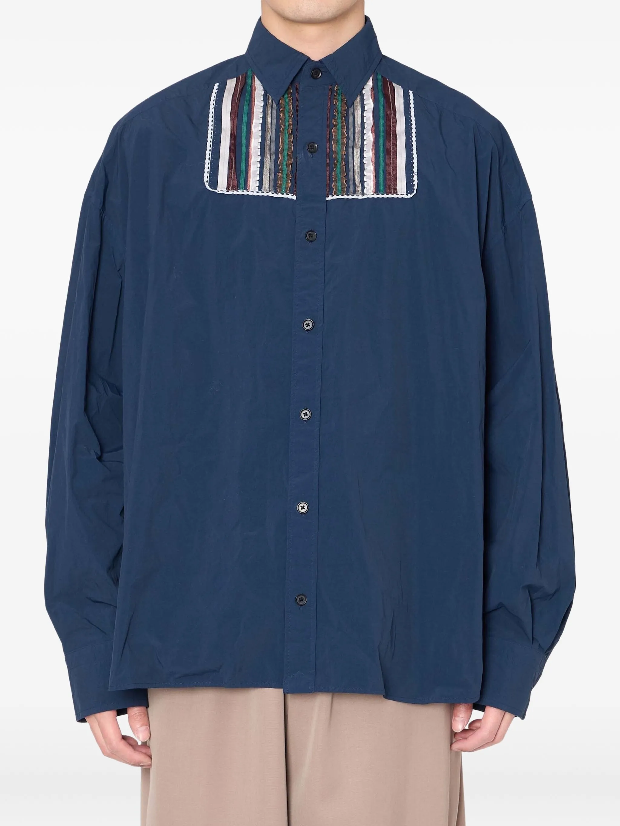 Рубашка с декоративным ремешком Kolor, синий
Рубашка с декоративным ремешком Kolor, синий