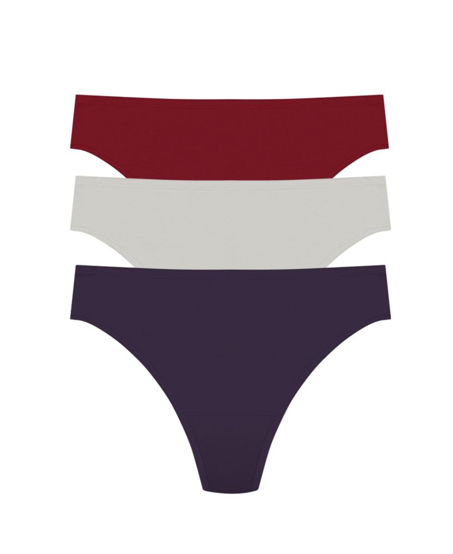 Женские хлопковые стринги Bliss Bare, набор из 3 штук Natori, Purple dusk/smoky/dk red
Женские хлопковые стринги Bliss Bare, набор из 3 штук Natori, Purple dusk/smoky/dk red