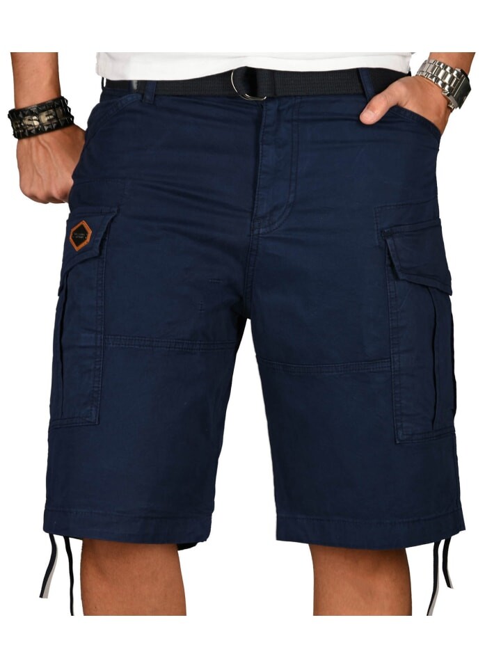 Тканевые шорты Alessandro Salvarini, темно-синий 
Тканевые шорты Alessandro Salvarini, темно-синий