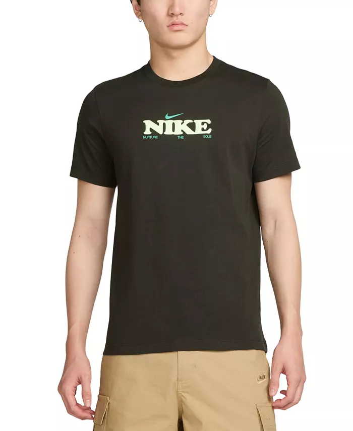 Мужская футболка с логотипом для спорта Nike, зеленый
Мужская футболка с логотипом для спорта Nike, зеленый