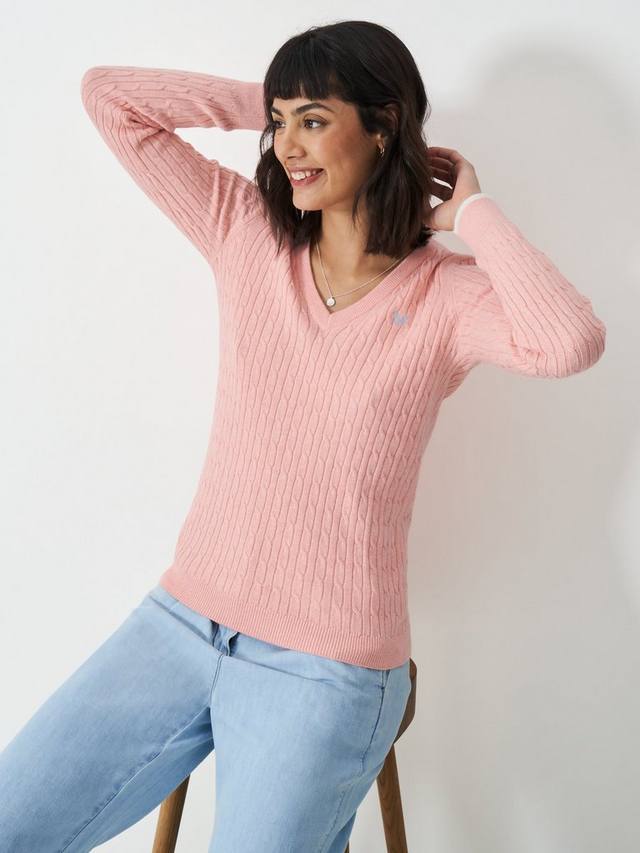 Джемпер-тросик из хлопка и кашемира с v-образным вырезом Crew Clothing, цвет Peach Pink
Джемпер-тросик из хлопка и кашемира с v-образным вырезом Crew Clothing, цвет Peach Pink