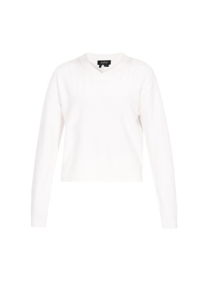 Женский свитер бежевого цвета usha BLACK LABEL
Женский свитер бежевого цвета usha BLACK LABEL