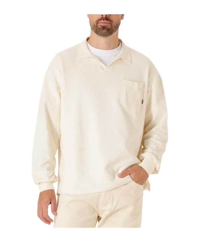 Мужской поло-свитер из махровой ткани Woodbird, бежевый
Мужской поло-свитер из махровой ткани Woodbird, бежевый