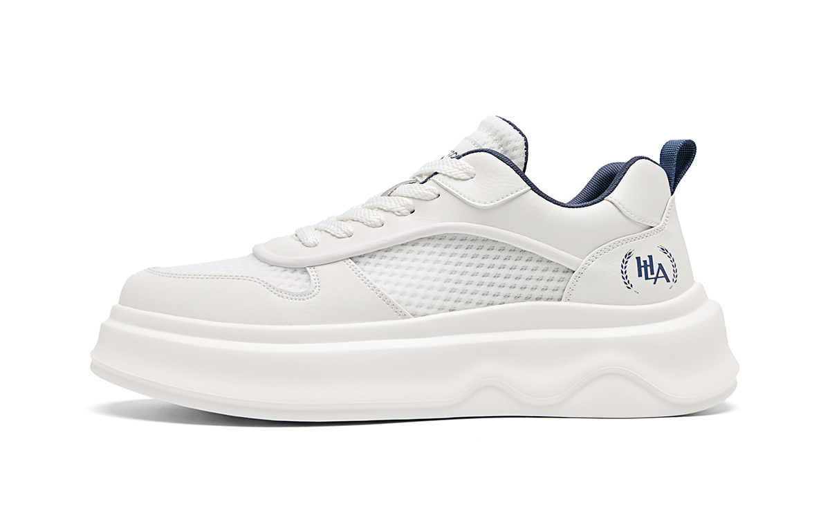 Низкие мужские кроссовки HLA, White Blue 
Низкие мужские кроссовки HLA, White Blue