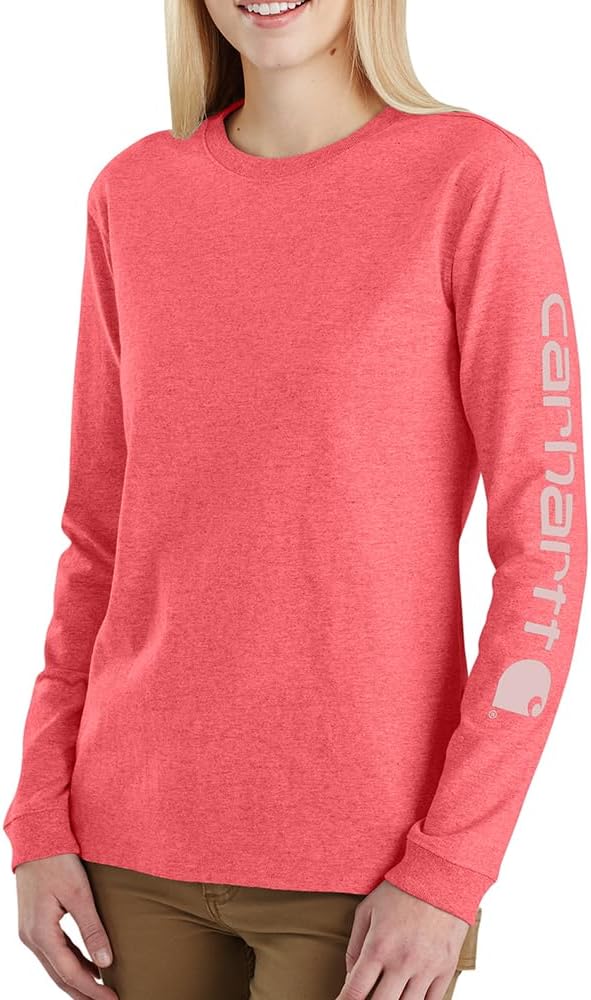 Carhartt женская футболка с логотипом на рукаве, свободный крой, тяжелый хлопок, длинный рукав, Pink Salmon Heather
Carhartt женская футболка с логотипом на рукаве, свободный крой, тяжелый хлопок, длинный рукав, Pink Salmon Heather