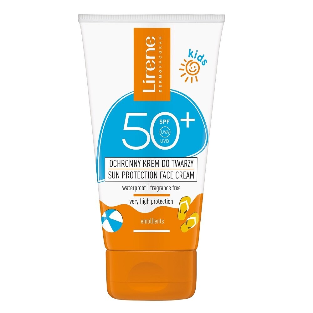 Sun Kids защитный крем для лица детский SPF50+ 50мл Lirene
Sun Kids защитный крем для лица детский SPF50+ 50мл Lirene