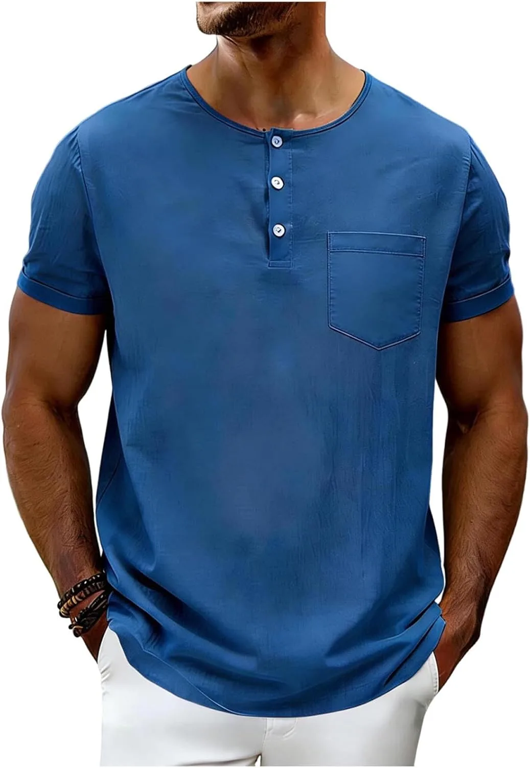 Мужская футболка с коротким рукавом и карманом
Мужская футболка с коротким рукавом и карманом