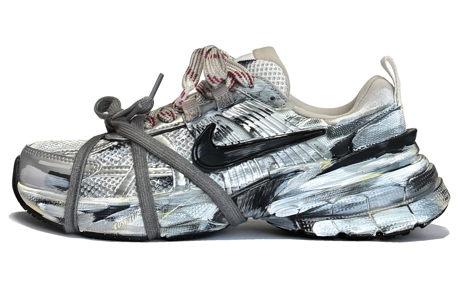 Кроссовки для бега V2K Run унисекс с низким верхом серые/белые/черные Nike
Кроссовки для бега V2K Run унисекс с низким верхом серые/белые/черные Nike