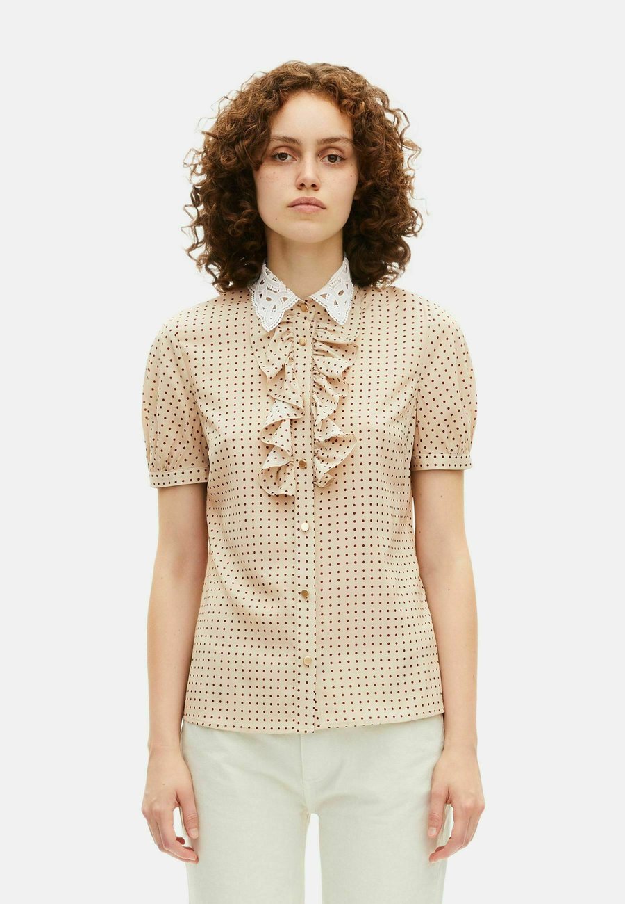 Блуза The Kooples Button-down blouse, Beige Red/Beige
Блуза The Kooples Button-down blouse, Beige Red/Beige