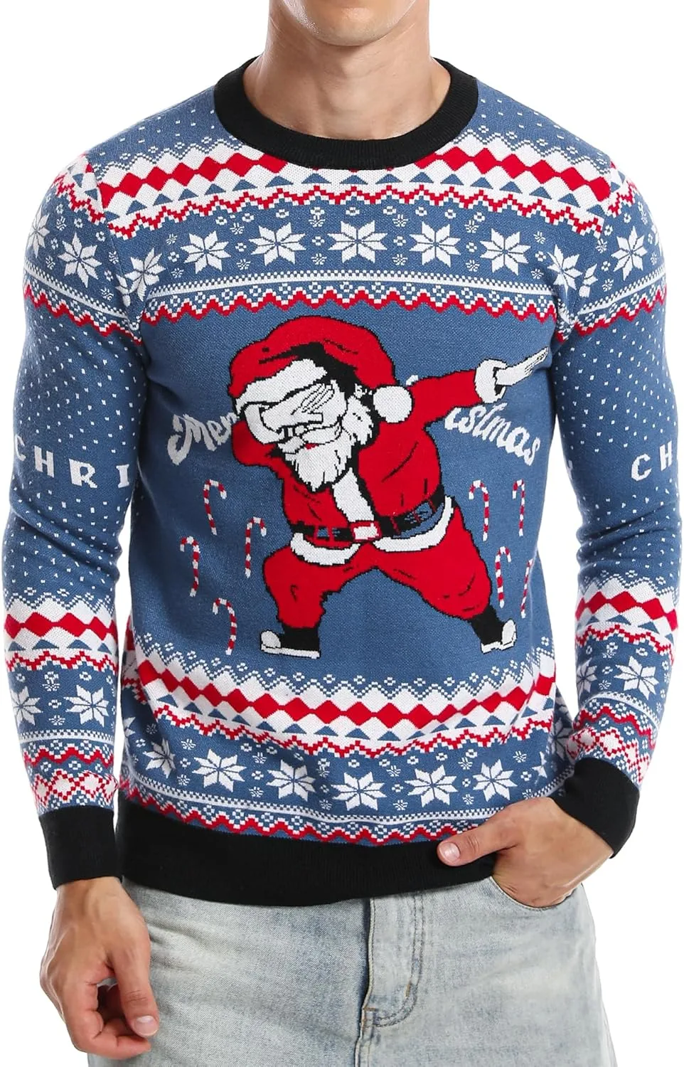 Свитер Runhit Ugly Christmas с принтом, вязаный, унисекс
Свитер Runhit Ugly Christmas с принтом, вязаный, унисекс