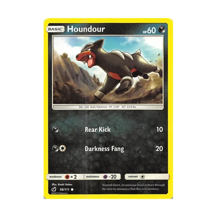 CCG Хаундур (К) #58, Pokemon - Sun & Moon - Crimson Invasion - Singles
CCG Хаундур (К) #58, Pokemon - Sun & Moon - Crimson Invasion - Singles
