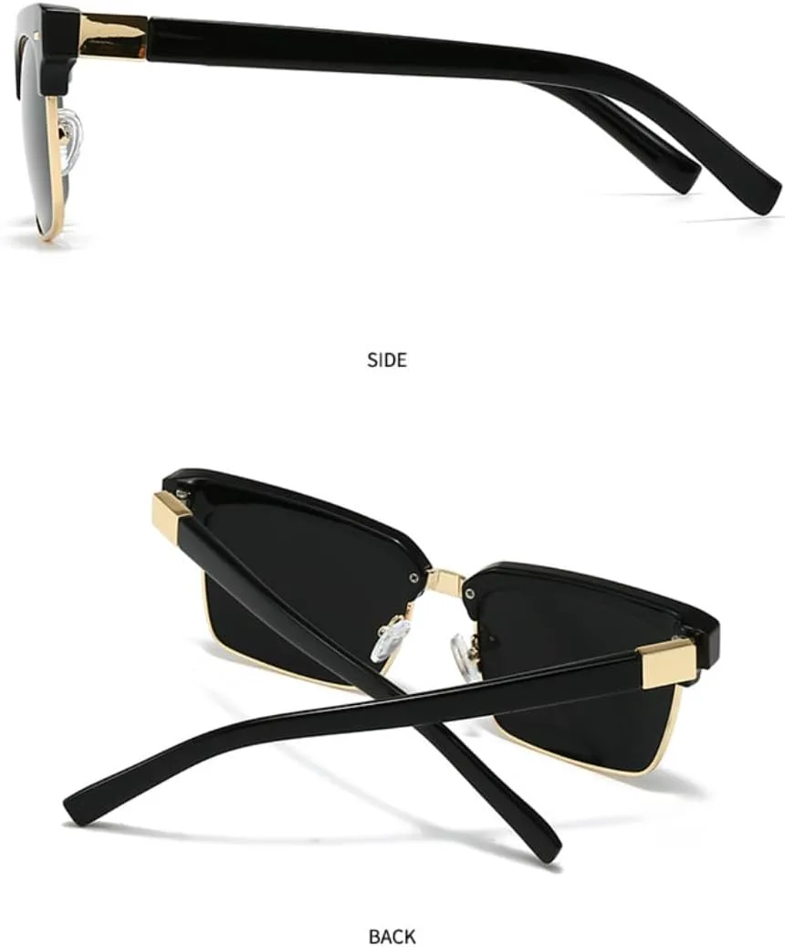 Роскошные дизайнерские винтажные солнцезащитные очки с металлической оправой в форме бровей для женщин и мужчин, в стиле панк, с заклепками SZVVBKK, Tea Pink
Роскошные дизайнерские винтажные солнцезащитные очки с металлической оправой в форме бровей для женщин и мужчин, в стиле панк, с заклепками SZVVBKK, Tea Pink