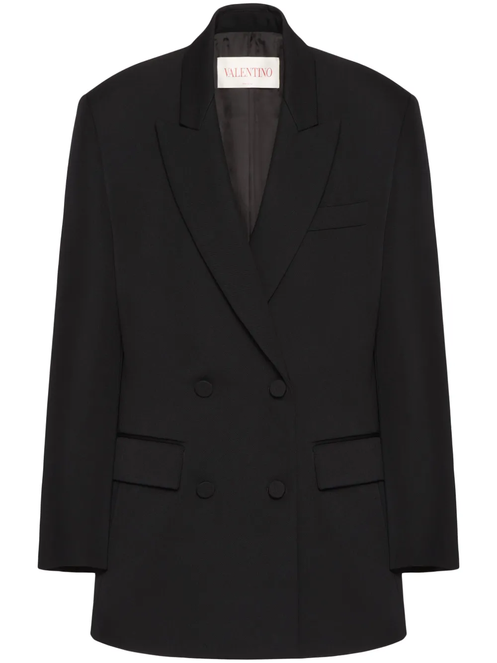 Двубортный блейзер из вирджинской шерсти VALENTINO GARAVANI, черный
Двубортный блейзер из вирджинской шерсти VALENTINO GARAVANI, черный