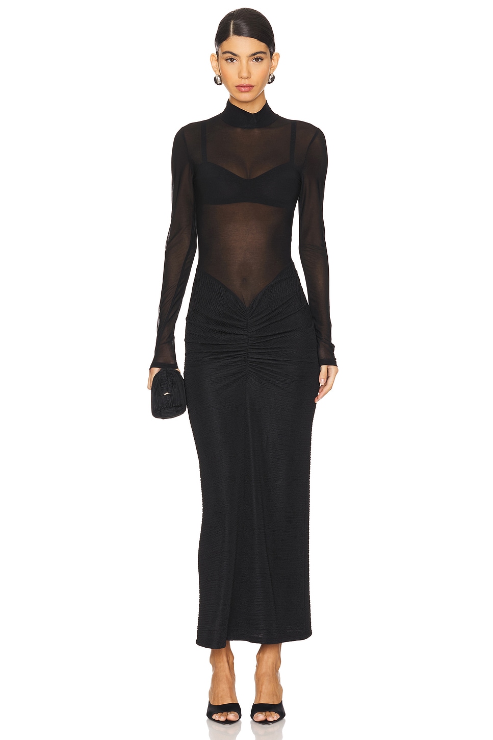 Платье майла Delfi, черный 
Платье майла Delfi, черный