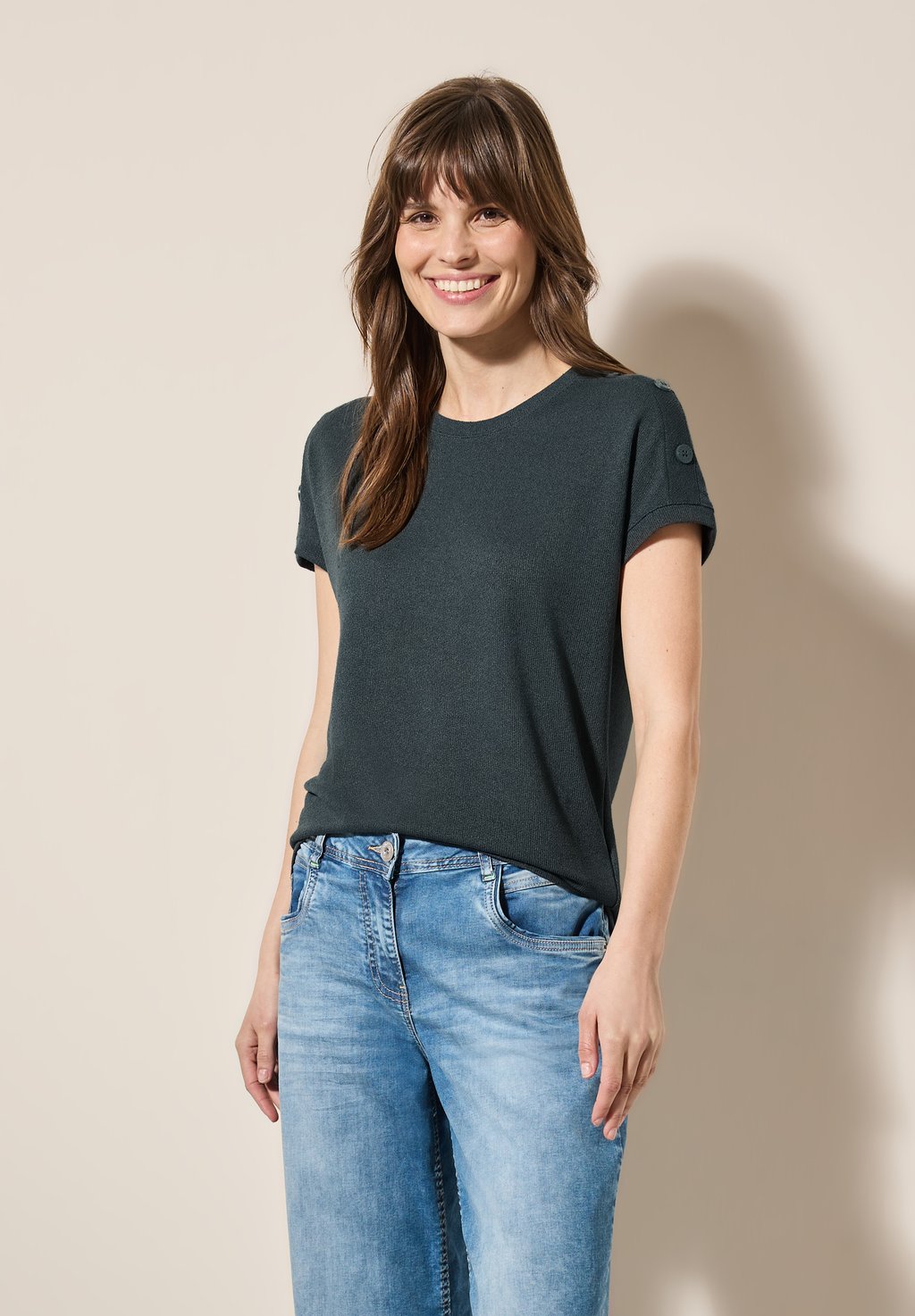 Футболка с принтом Cecil, темно-зеленый
Футболка с принтом Cecil, темно-зеленый