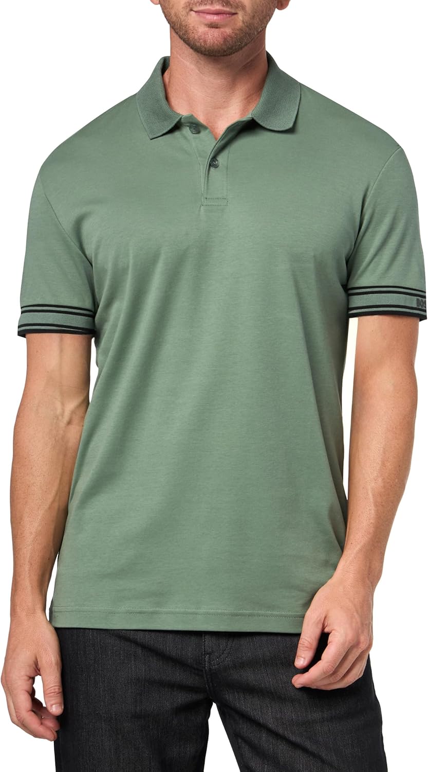 BOSS Мужская поло из интерлока, Minty Fresh, Зеленый, BOSS Мужская поло из интерлока, Minty Fresh
BOSS Мужская поло из интерлока, Minty Fresh, Зеленый, BOSS Мужская поло из интерлока, Minty Fresh