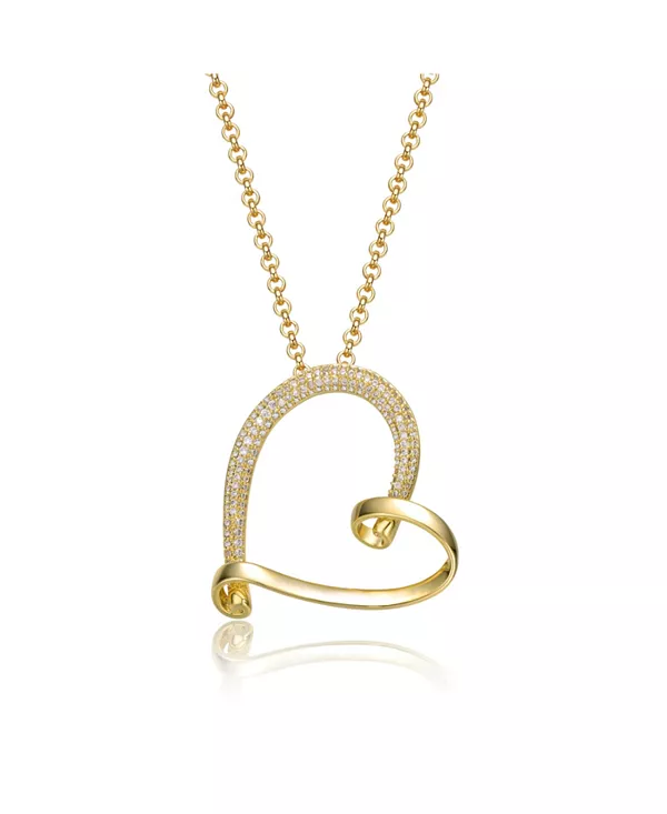 Асимметричное ожерелье с подвеской в виде сердца из 14-каратного желтого золота с кубическим цирконием Rachel Glauber, gold
Асимметричное ожерелье с подвеской в виде сердца из 14-каратного желтого золота с кубическим цирконием Rachel Glauber, gold
