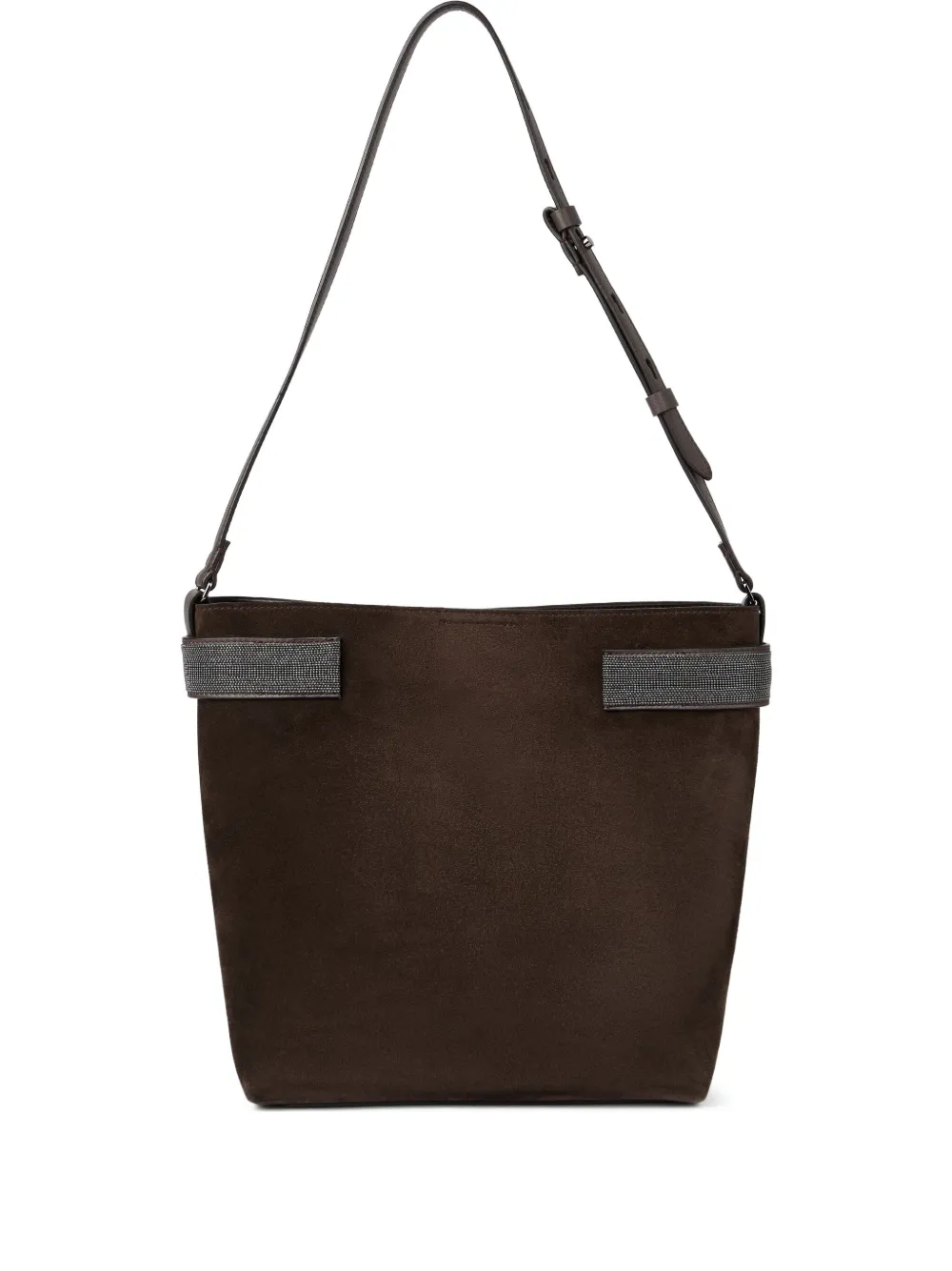 Сумка на плечо с декором Monili Brunello Cucinelli, коричневый
Сумка на плечо с декором Monili Brunello Cucinelli, коричневый