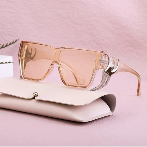 Модные солнцезащитные очки в стиле панк, большие оправы, для мужчин и женщин, трендовые цельные очки с защитой от УФ-излучения UV400 MTZJH, C1 Black Gray
Модные солнцезащитные очки в стиле панк, большие оправы, для мужчин и женщин, трендовые цельные очки с защитой от УФ-излучения UV400 MTZJH, C1 Black Gray