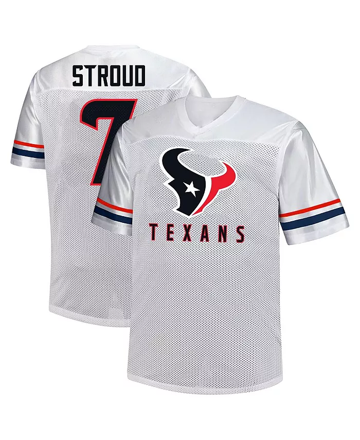 Мужская модная футболка с V-образным вырезом C.J. Stroud Houston Texans Big Tall белого цвета Fanatics
Мужская модная футболка с V-образным вырезом C.J. Stroud Houston Texans Big Tall белого цвета Fanatics