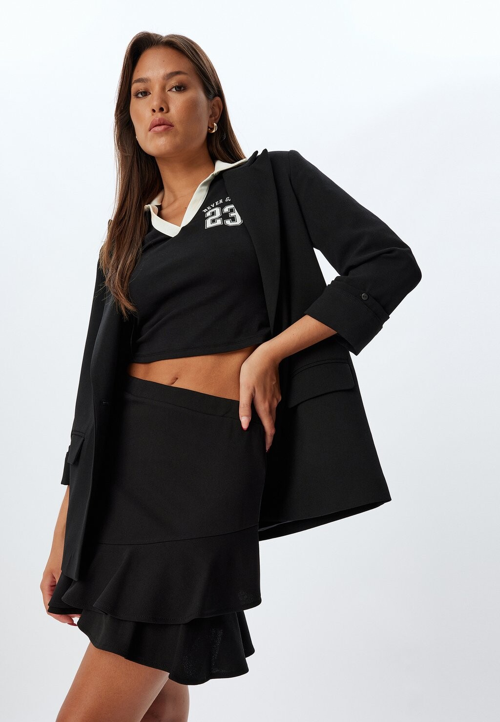 Юбка А-силуэта RUFFLE Koton, черный
Юбка А-силуэта RUFFLE Koton, черный