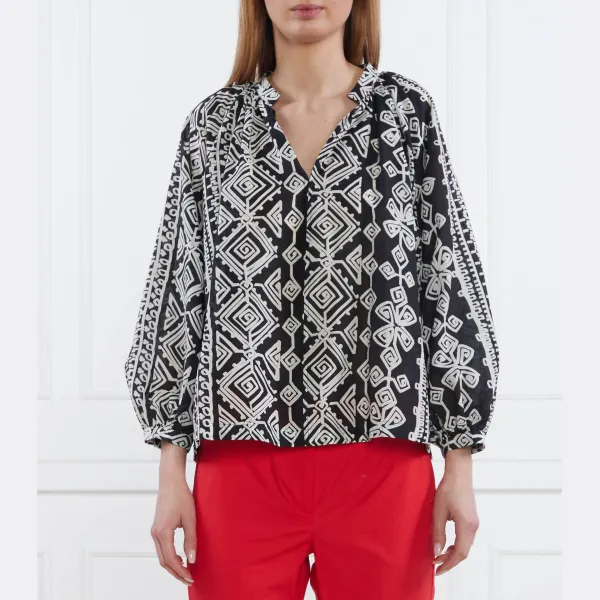 Блуза стандартного кроя из дикобраза с добавлением шелка Marella, черный
Блуза стандартного кроя из дикобраза с добавлением шелка Marella, черный