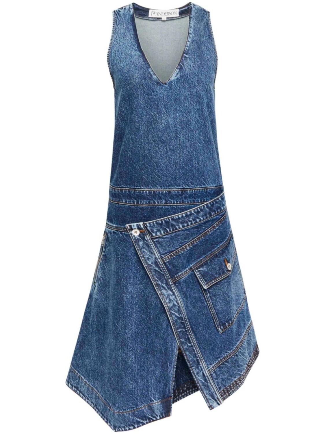 Платье-халат без рукавов JW Anderson, синий
Платье-халат без рукавов JW Anderson, синий