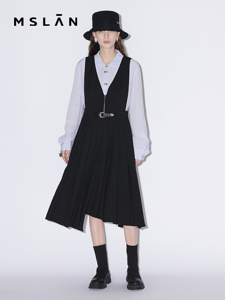 Платье Mslan с глубоким V-образным вырезом, черный
Платье Mslan с глубоким V-образным вырезом, черный