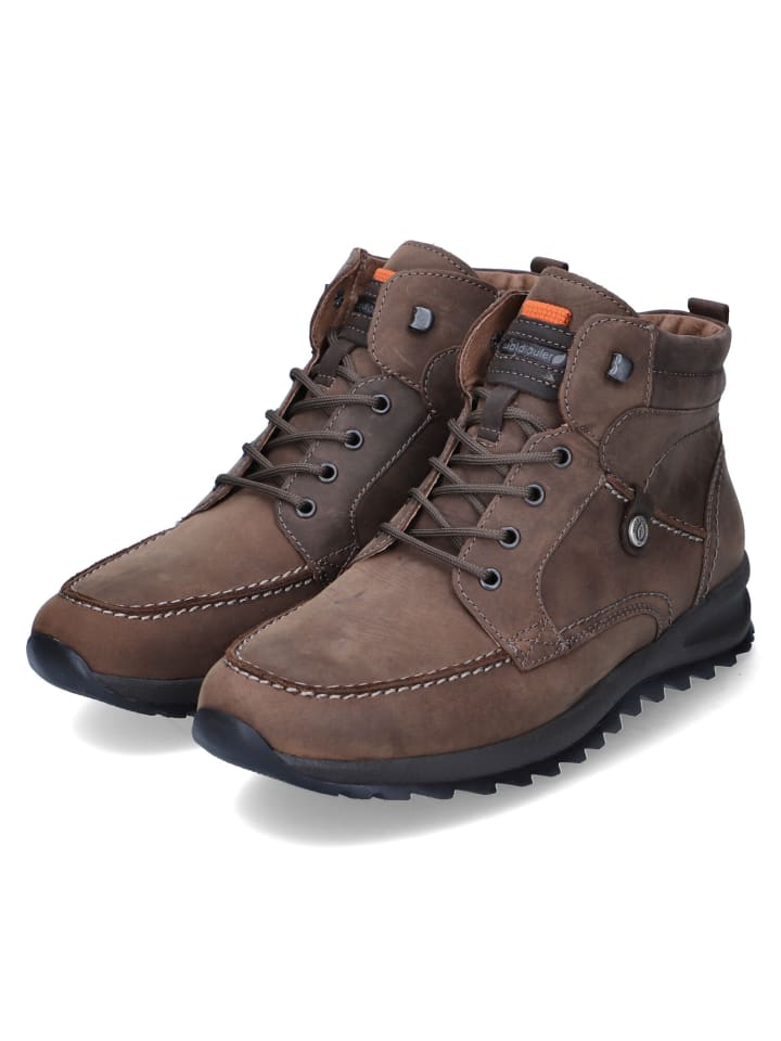 Ботинки с теплой подкладкой коричневого цвета WALDLÄUFER
Ботинки с теплой подкладкой коричневого цвета WALDLÄUFER