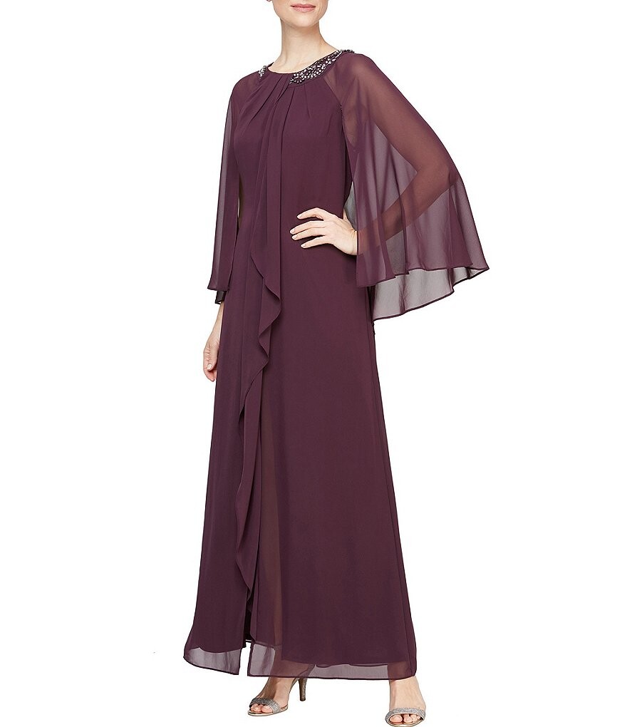 Платье Ignite Evenings Petite Size Illusion с рукавами-накидкой 3/4, украшенным круглым вырезом, фиолетовый
Платье Ignite Evenings Petite Size Illusion с рукавами-накидкой 3/4, украшенным круглым вырезом, фиолетовый