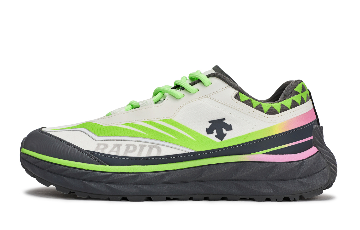 DESCENTE Terrain D 811 Manufacturing, Ryzen Speed Prism Low top Casual Shoes Unisex Gray White Pink Green
DESCENTE Terrain D 811 Manufacturing, Ryzen Speed Prism Low top Casual Shoes Unisex Gray White Pink Green